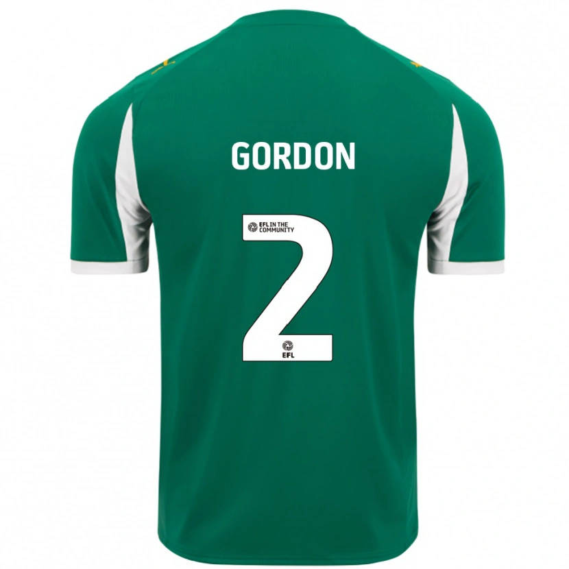 Danxen Dětské Kellan Gordon #2 Zelená Bílá Daleko Hráčské Dresy 2025/26 Dres