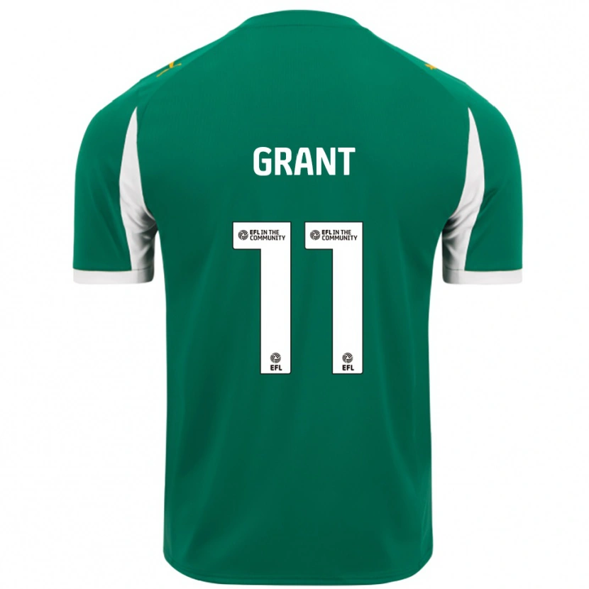 Danxen Dětské Conor Grant #11 Zelená Bílá Daleko Hráčské Dresy 2025/26 Dres