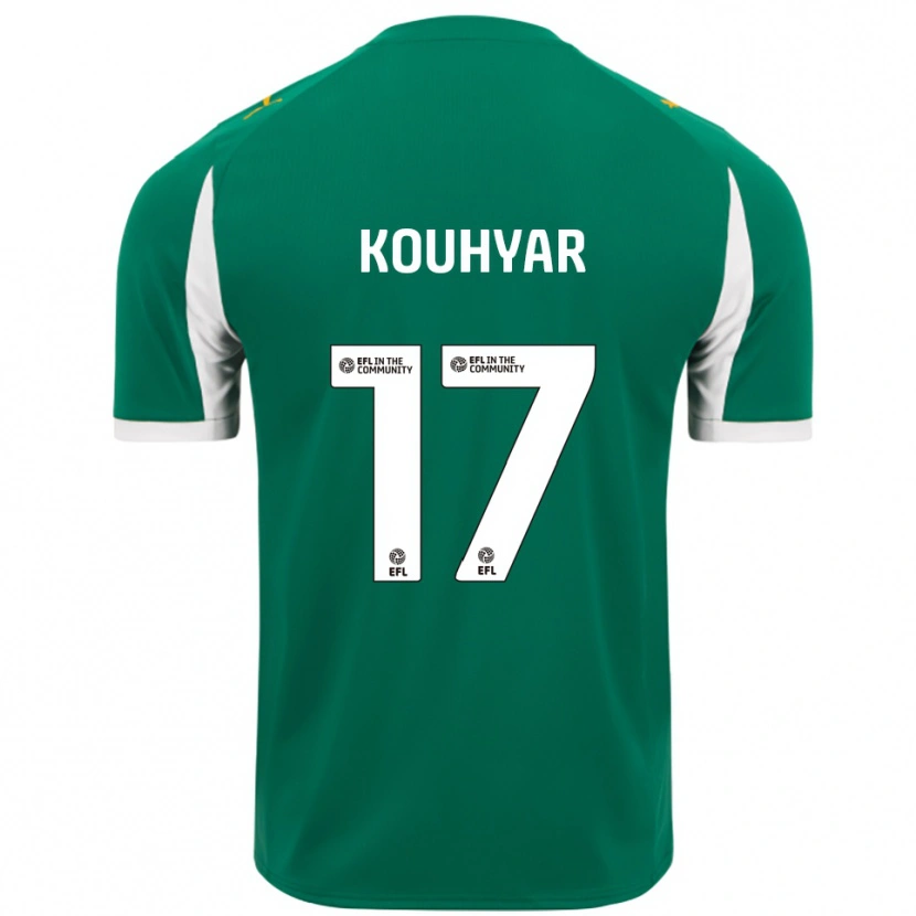 Danxen Dětské Maziar Kouhyar #17 Zelená Bílá Daleko Hráčské Dresy 2025/26 Dres