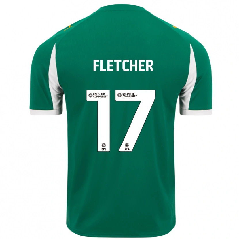 Danxen Dětské Luca Fletcher #17 Zelená Bílá Daleko Hráčské Dresy 2025/26 Dres