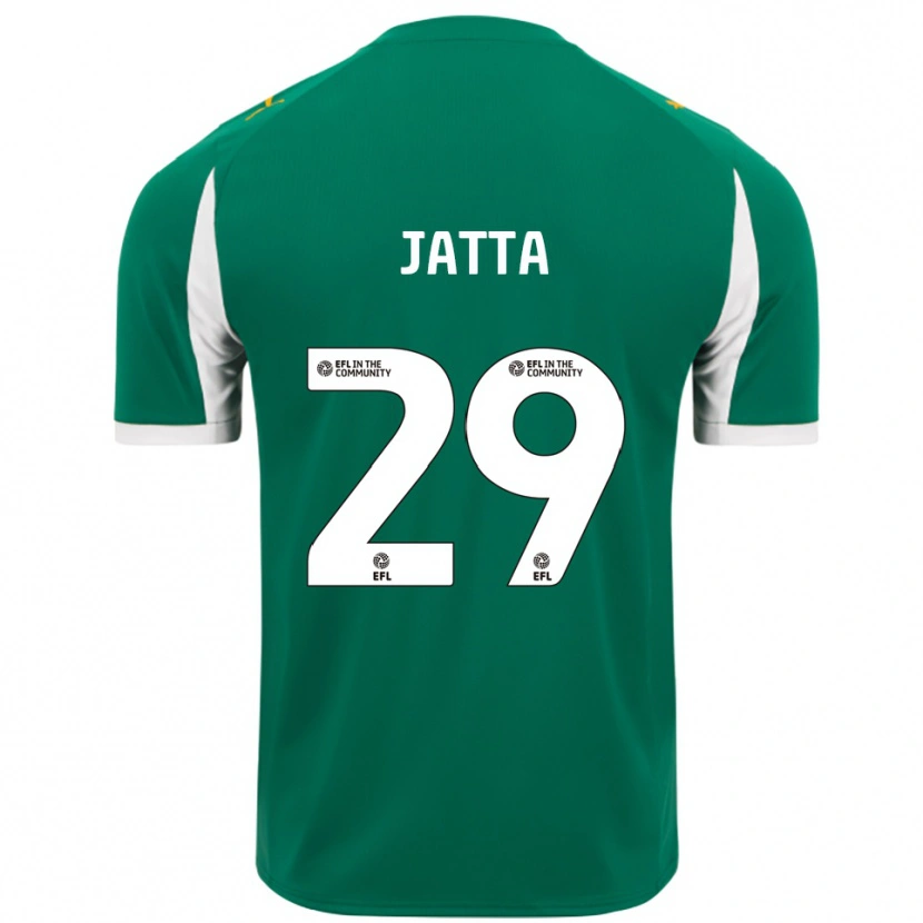 Danxen Dětské Alassana Jatta #29 Zelená Bílá Daleko Hráčské Dresy 2025/26 Dres