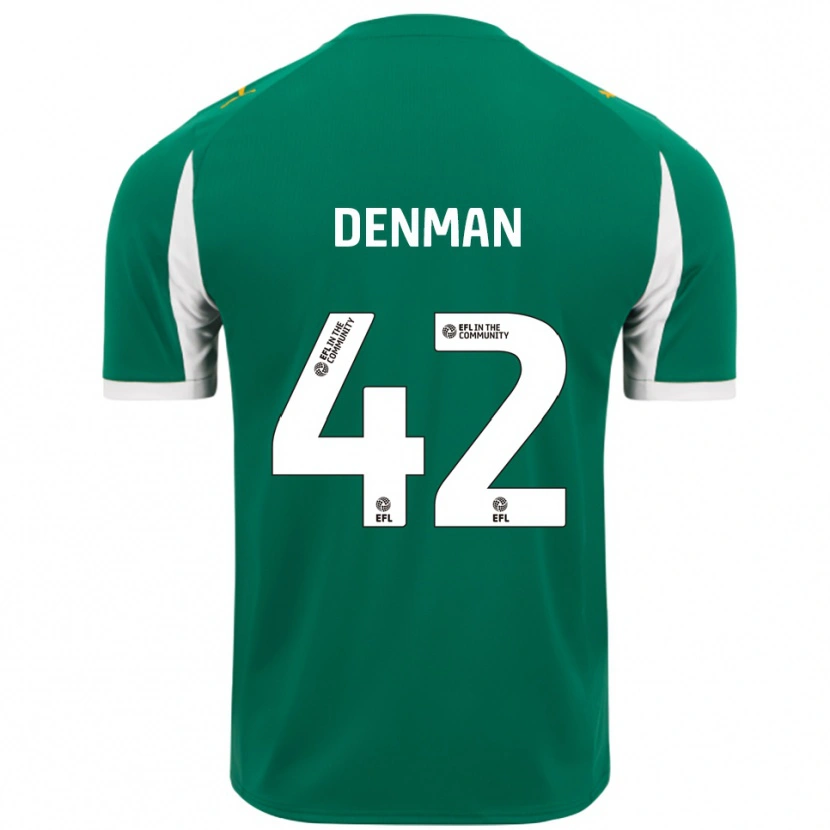 Danxen Dětské Zac Denman #42 Zelená Bílá Daleko Hráčské Dresy 2025/26 Dres