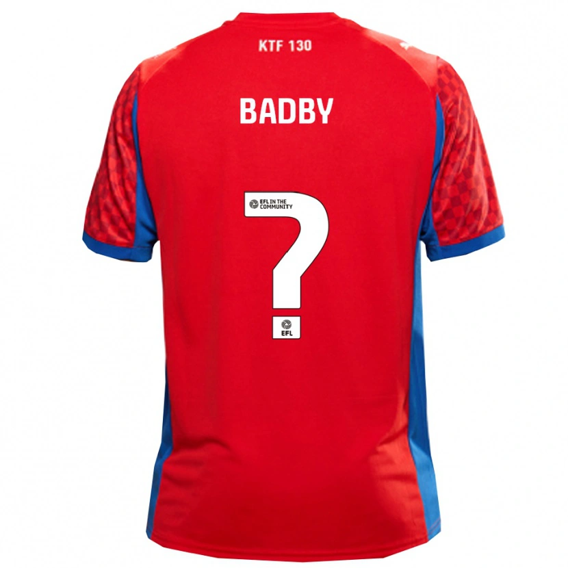 Danxen Dětské Kane Badby #0 Červená Modrá Daleko Hráčské Dresy 2025/26 Dres