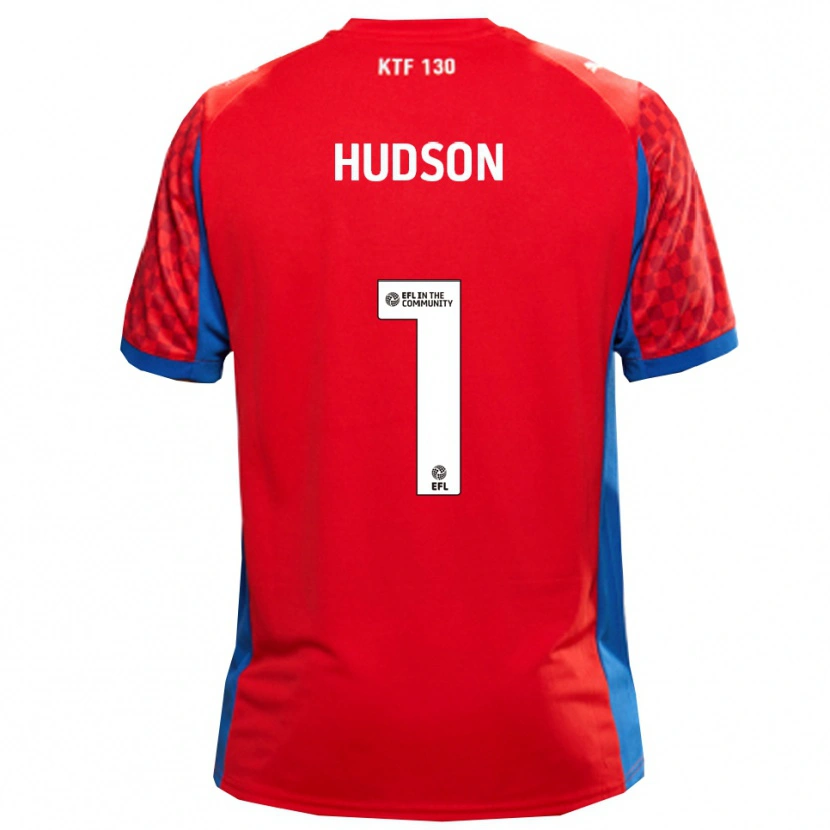 Danxen Dětské Mathew Hudson #1 Červená Modrá Daleko Hráčské Dresy 2025/26 Dres