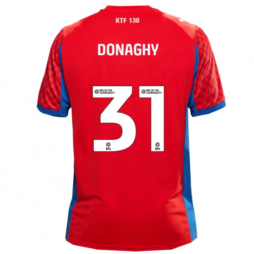 Danxen Dětské Tom Donaghy #31 Červená Modrá Daleko Hráčské Dresy 2025/26 Dres