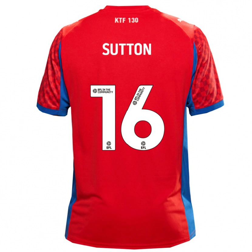 Danxen Dětské Will Sutton #16 Červená Modrá Daleko Hráčské Dresy 2025/26 Dres