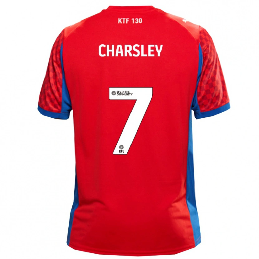 Danxen Dětské Harry Charsley #7 Červená Modrá Daleko Hráčské Dresy 2025/26 Dres