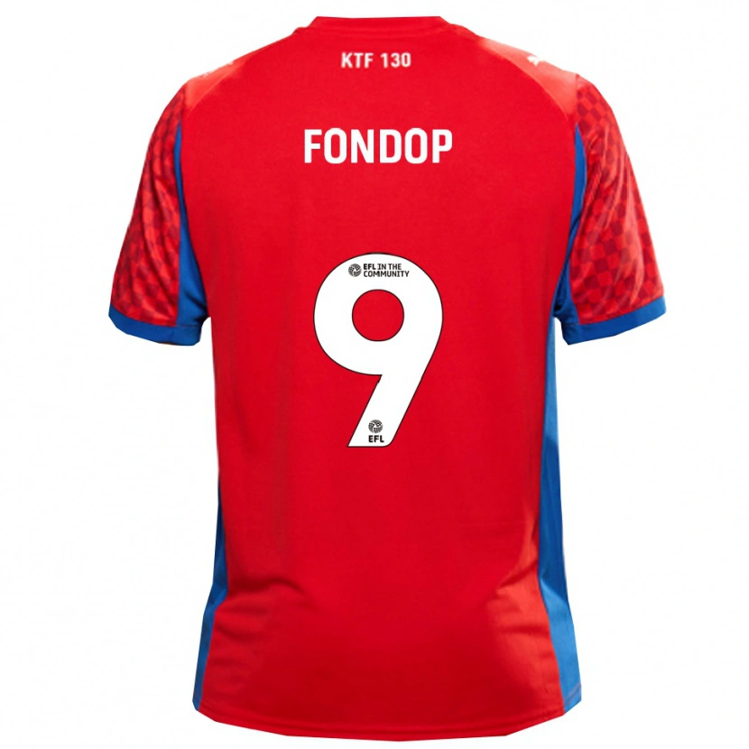 Danxen Dětské Mike Fondop #9 Červená Modrá Daleko Hráčské Dresy 2025/26 Dres