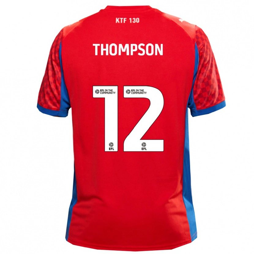 Danxen Dětské Jaheim Thompson #12 Červená Modrá Daleko Hráčské Dresy 2025/26 Dres