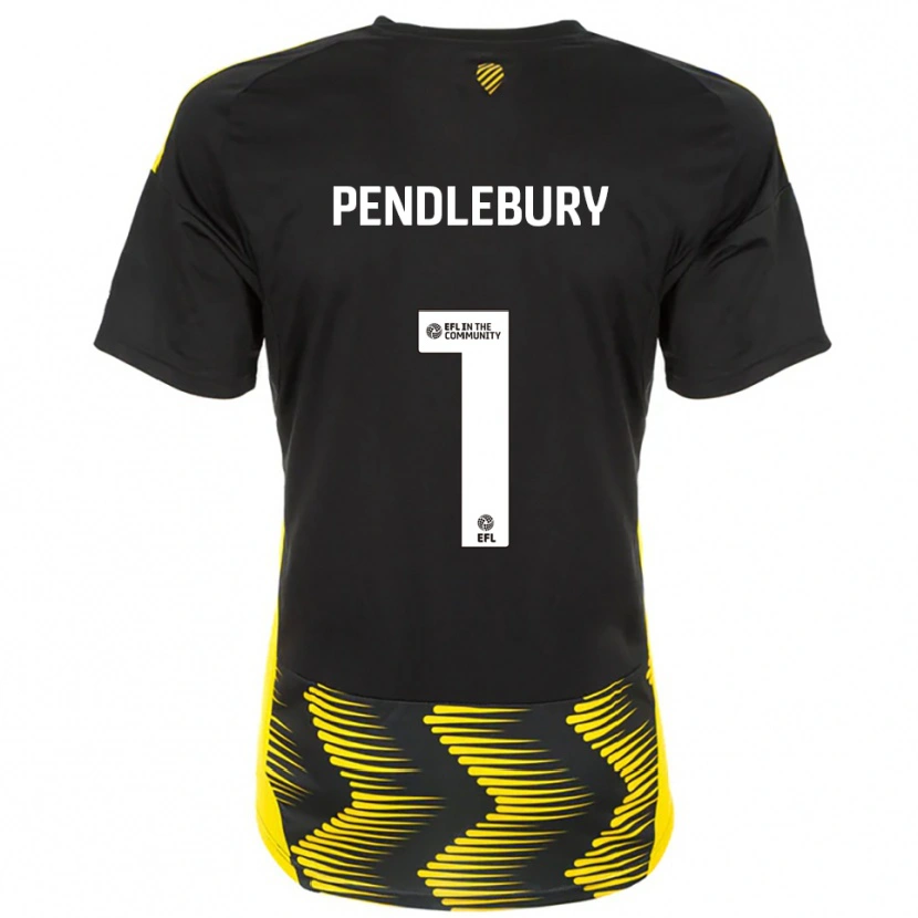 Danxen Dětské Izzy Pendlebury #1 Černá Žlutá Daleko Hráčské Dresy 2025/26 Dres
