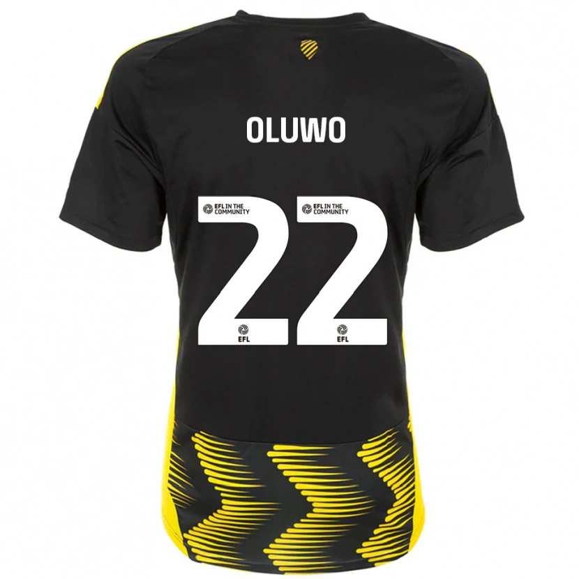 Danxen Dětské Adebola Oluwo #22 Černá Žlutá Daleko Hráčské Dresy 2025/26 Dres