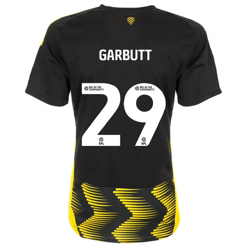 Danxen Dětské Luke Garbutt #29 Černá Žlutá Daleko Hráčské Dresy 2025/26 Dres