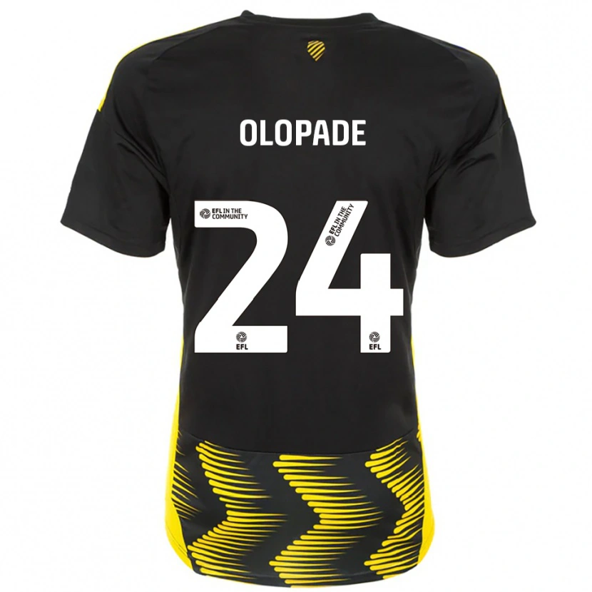 Danxen Dětské Tosin Olopade #24 Černá Žlutá Daleko Hráčské Dresy 2025/26 Dres