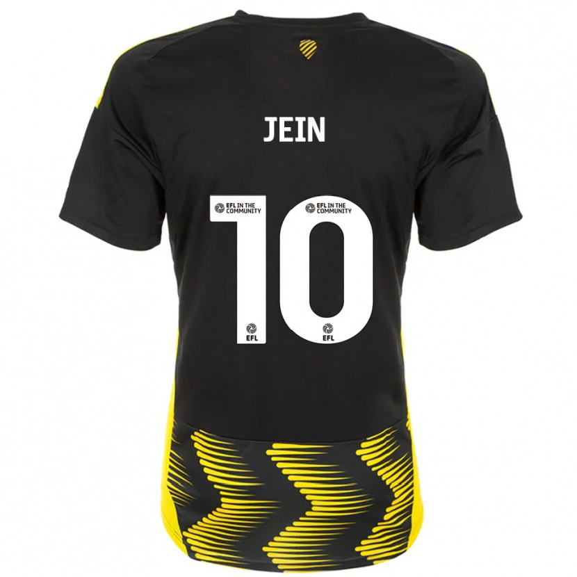 Danxen Dětské Shaunna Jein #10 Černá Žlutá Daleko Hráčské Dresy 2025/26 Dres