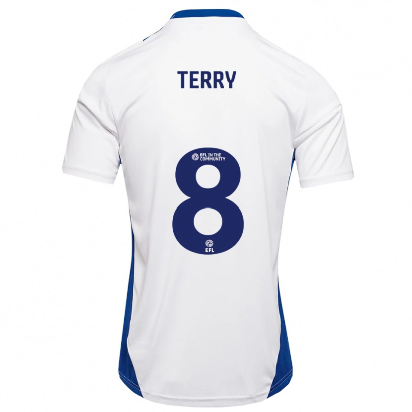 Danxen Dětské Josh Terry #8 Bílá Modrá Daleko Hráčské Dresy 2025/26 Dres