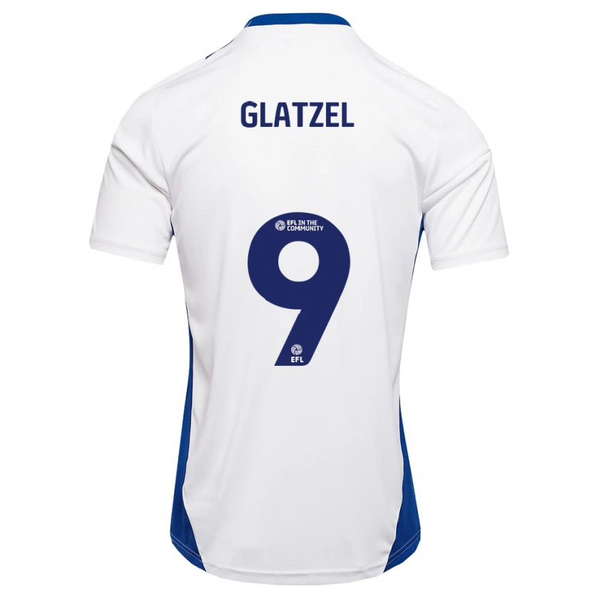 Danxen Dětské Paul Glatzel #9 Bílá Modrá Daleko Hráčské Dresy 2025/26 Dres