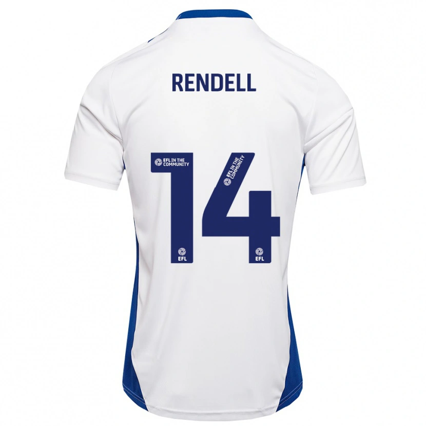 Danxen Dětské Louis Rendell #14 Bílá Modrá Daleko Hráčské Dresy 2025/26 Dres