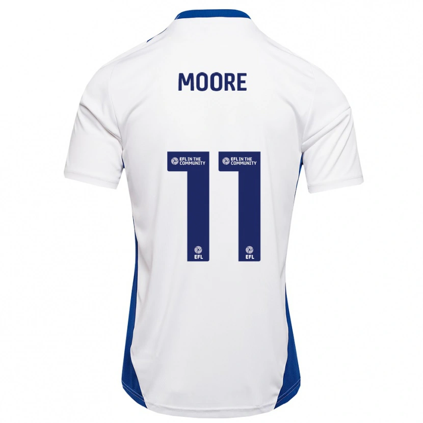 Danxen Dětské Thomas Moore #11 Bílá Modrá Daleko Hráčské Dresy 2025/26 Dres