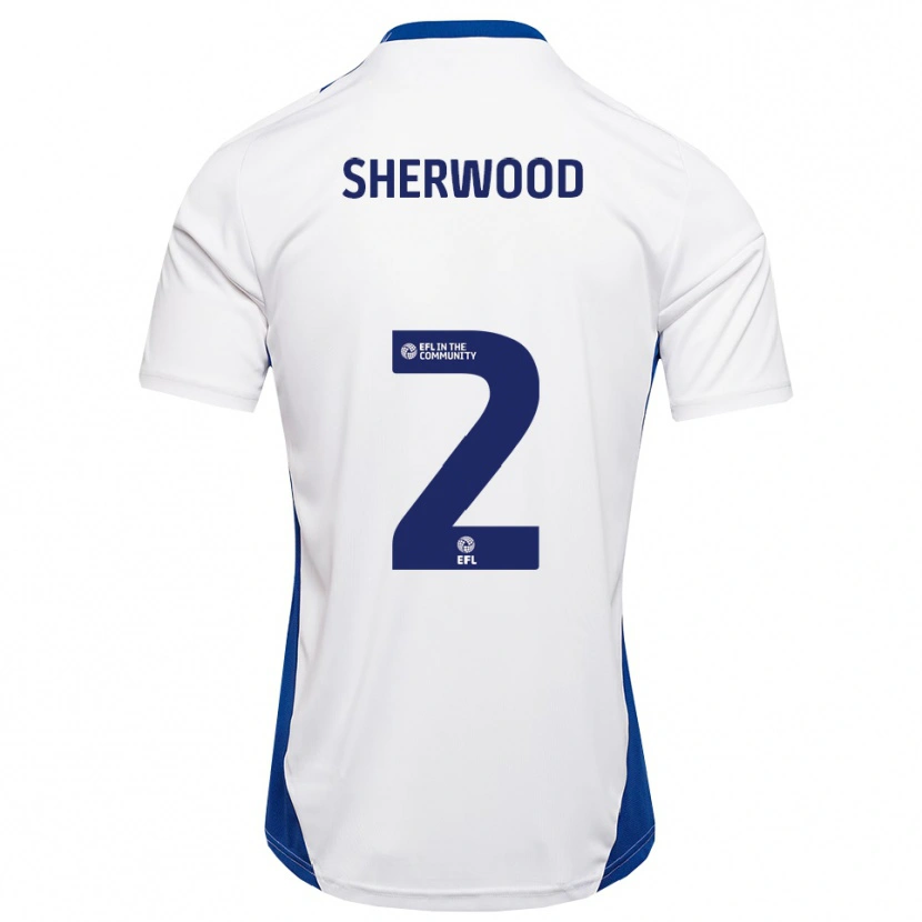 Danxen Dětské Katie Sherwood #2 Bílá Modrá Daleko Hráčské Dresy 2025/26 Dres