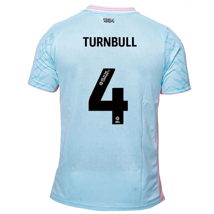 Danxen Dětské Jordan Turnbull #4 Nebesky Modrá Růžová Daleko Hráčské Dresy 2025/26 Dres