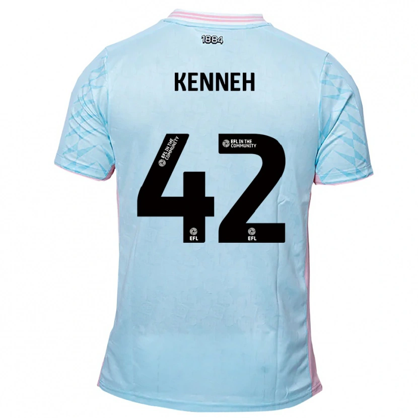 Danxen Dětské Nohan Kenneh #42 Nebesky Modrá Růžová Daleko Hráčské Dresy 2025/26 Dres