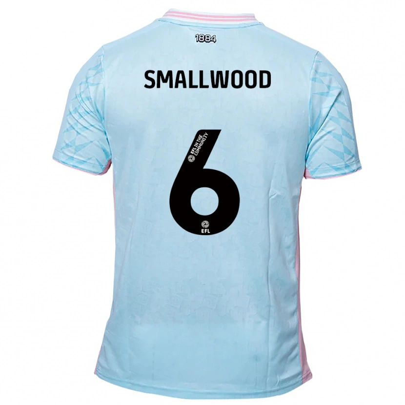 Danxen Dětské Richard Smallwood #6 Nebesky Modrá Růžová Daleko Hráčské Dresy 2025/26 Dres