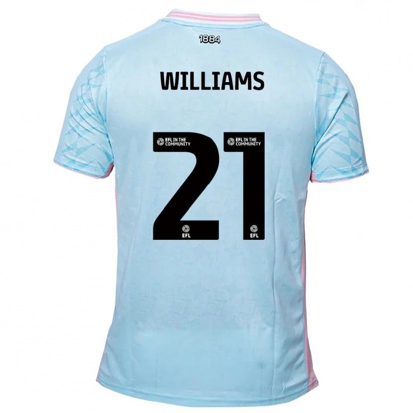 Danxen Dětské Josh Williams #21 Nebesky Modrá Růžová Daleko Hráčské Dresy 2025/26 Dres