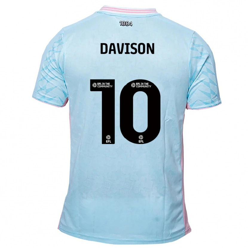Danxen Dětské Josh Davison #10 Nebesky Modrá Růžová Daleko Hráčské Dresy 2025/26 Dres