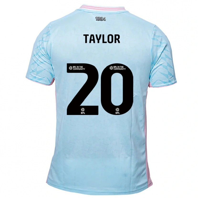 Danxen Dětské Sam Taylor #20 Nebesky Modrá Růžová Daleko Hráčské Dresy 2025/26 Dres