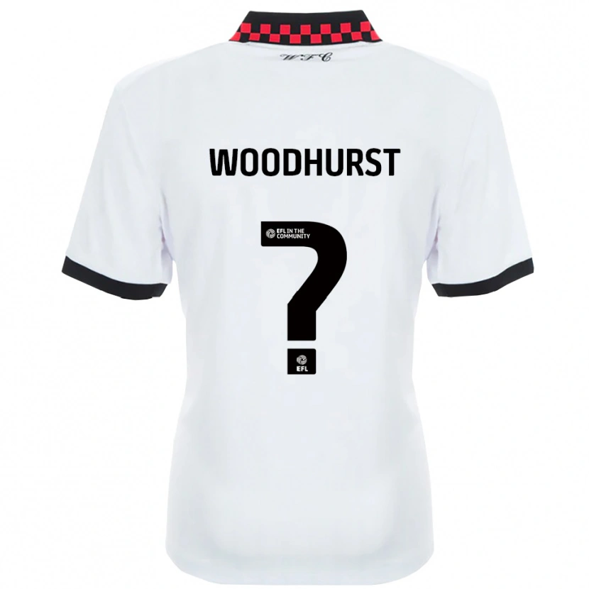 Danxen Dětské Gurj Woodhurst #0 Bílá Černá Daleko Hráčské Dresy 2025/26 Dres