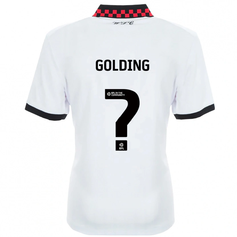 Danxen Dětské Emily Golding #0 Bílá Černá Daleko Hráčské Dresy 2025/26 Dres
