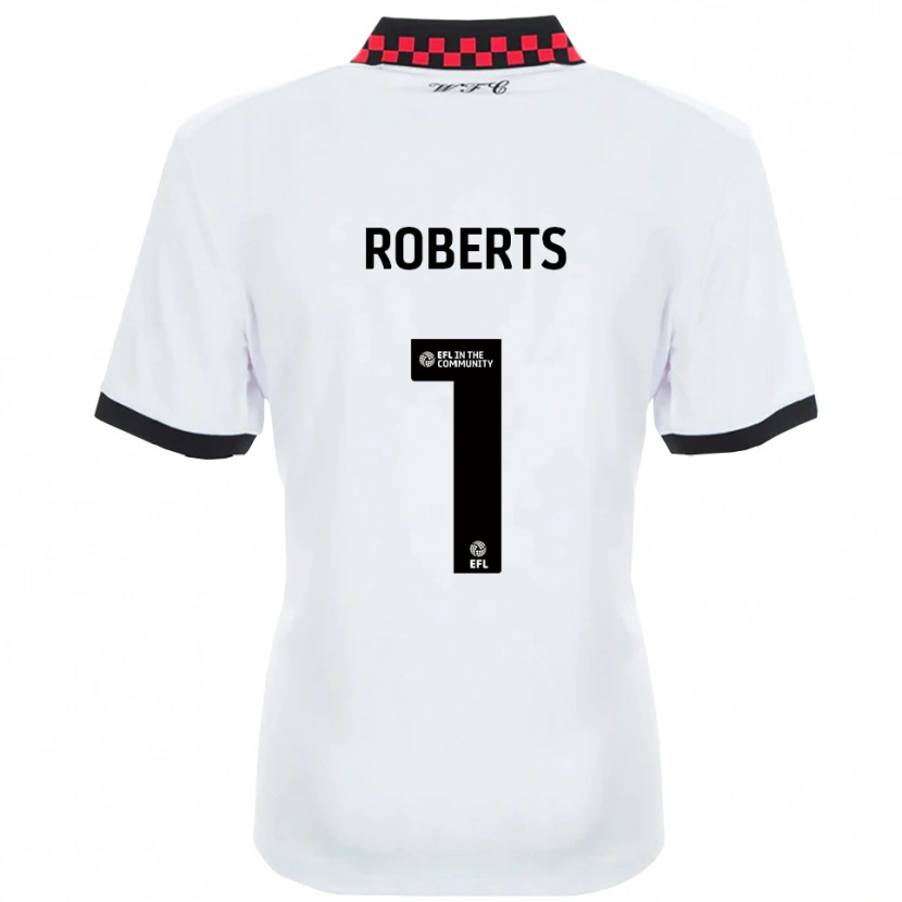 Danxen Dětské Myles Roberts #1 Bílá Černá Daleko Hráčské Dresy 2025/26 Dres