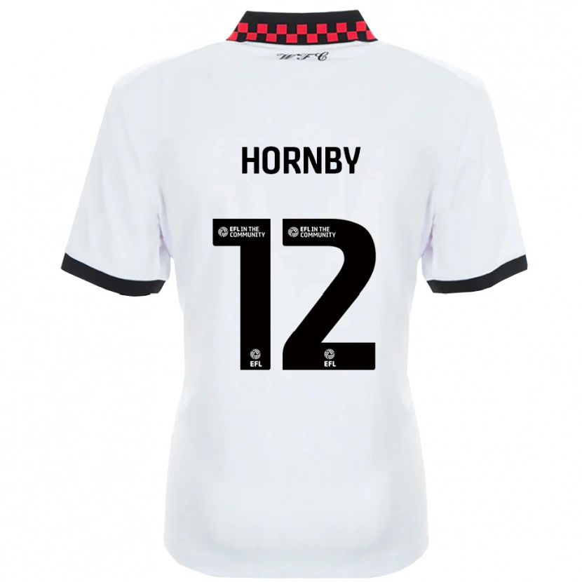 Danxen Dětské Sam Hornby #12 Bílá Černá Daleko Hráčské Dresy 2025/26 Dres