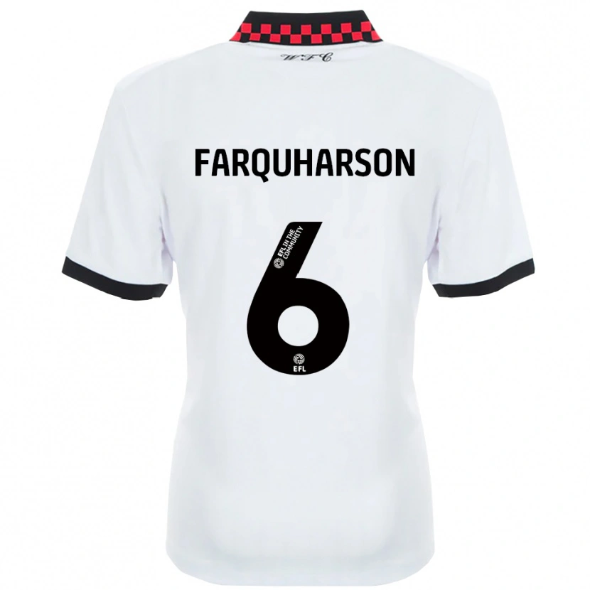 Danxen Dětské Priestley Farquharson #6 Bílá Černá Daleko Hráčské Dresy 2025/26 Dres