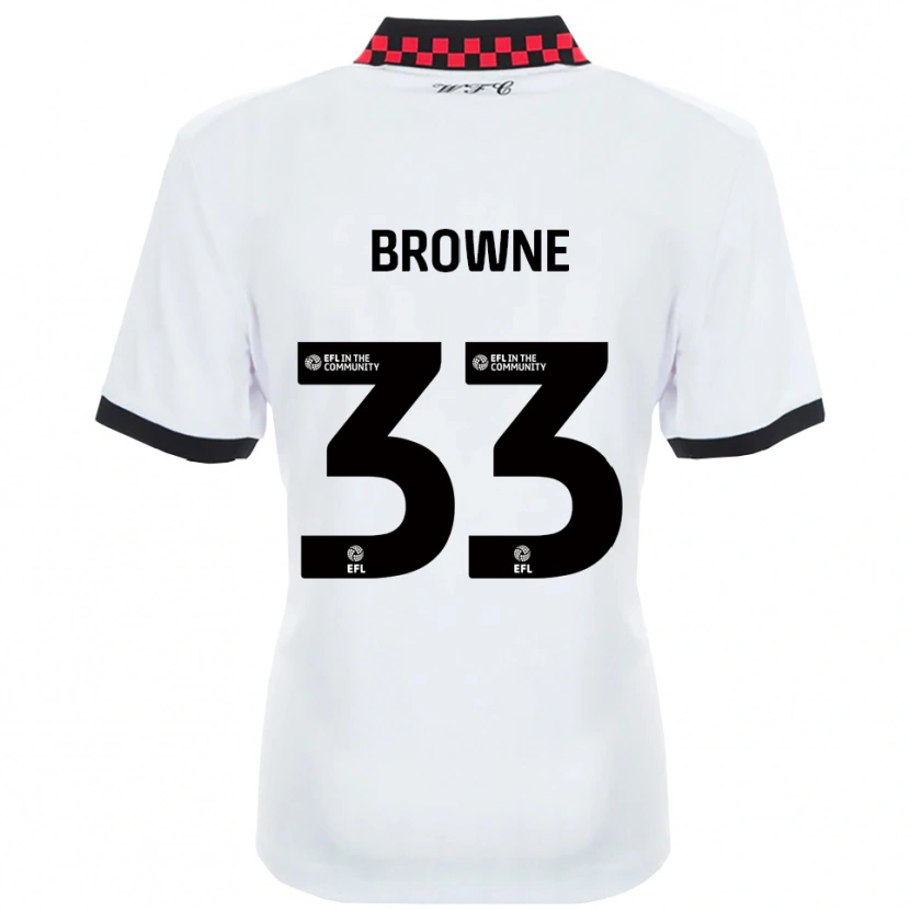 Danxen Dětské Rico Browne #33 Bílá Černá Daleko Hráčské Dresy 2025/26 Dres