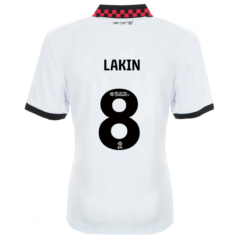 Danxen Dětské Charlie Lakin #8 Bílá Černá Daleko Hráčské Dresy 2025/26 Dres