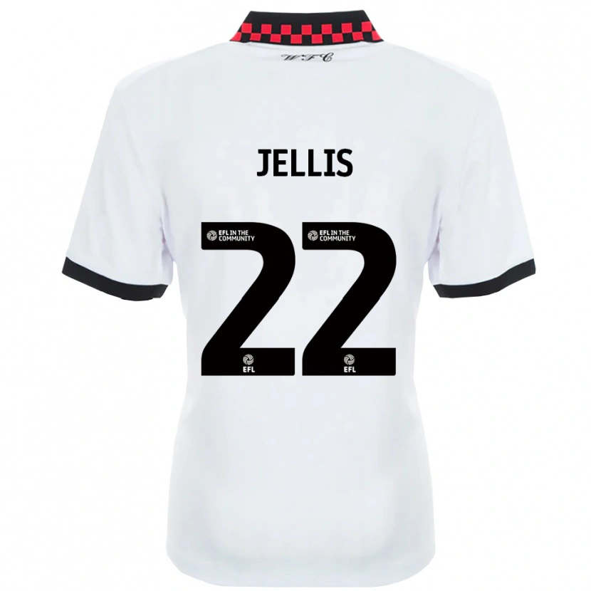 Danxen Dětské Jamie Jellis #22 Bílá Černá Daleko Hráčské Dresy 2025/26 Dres