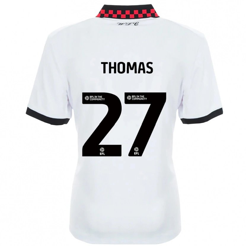 Danxen Dětské Dylan Thomas #27 Bílá Černá Daleko Hráčské Dresy 2025/26 Dres