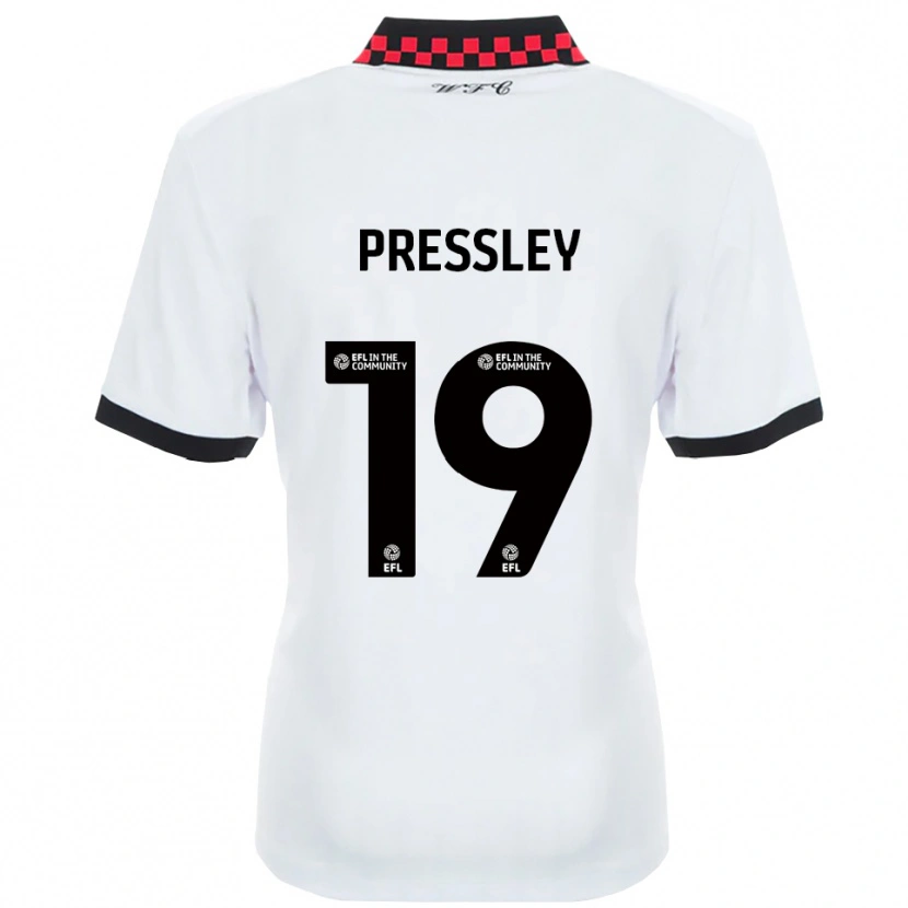 Danxen Dětské Aaron Pressley #19 Bílá Černá Daleko Hráčské Dresy 2025/26 Dres