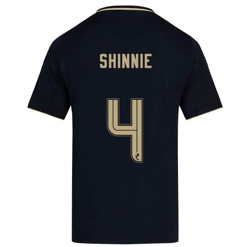 Danxen Dětské Graeme Shinnie #4 Námořnická Zlatá Daleko Hráčské Dresy 2025/26 Dres