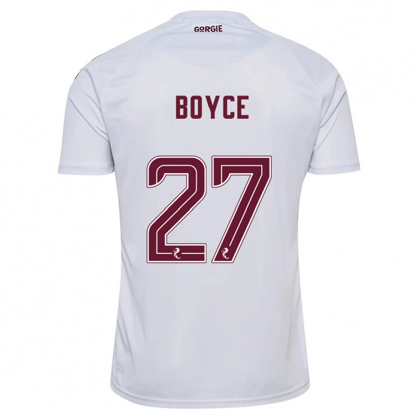 Danxen Dětské Liam Boyce #27 Bílá Vínová Daleko Hráčské Dresy 2025/26 Dres
