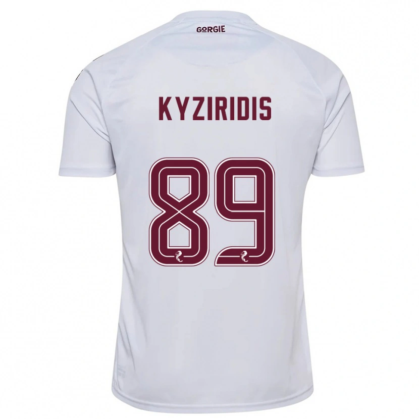 Danxen Dětské Alexandros Kyziridis #89 Bílá Vínová Daleko Hráčské Dresy 2025/26 Dres