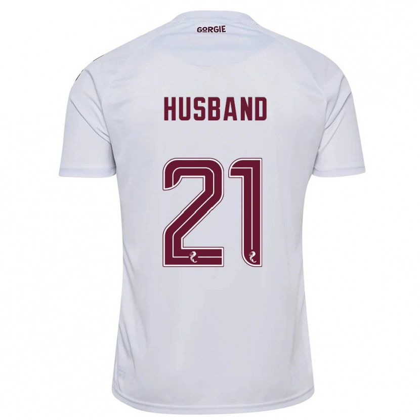 Danxen Dětské Erin Husband #21 Bílá Vínová Daleko Hráčské Dresy 2025/26 Dres