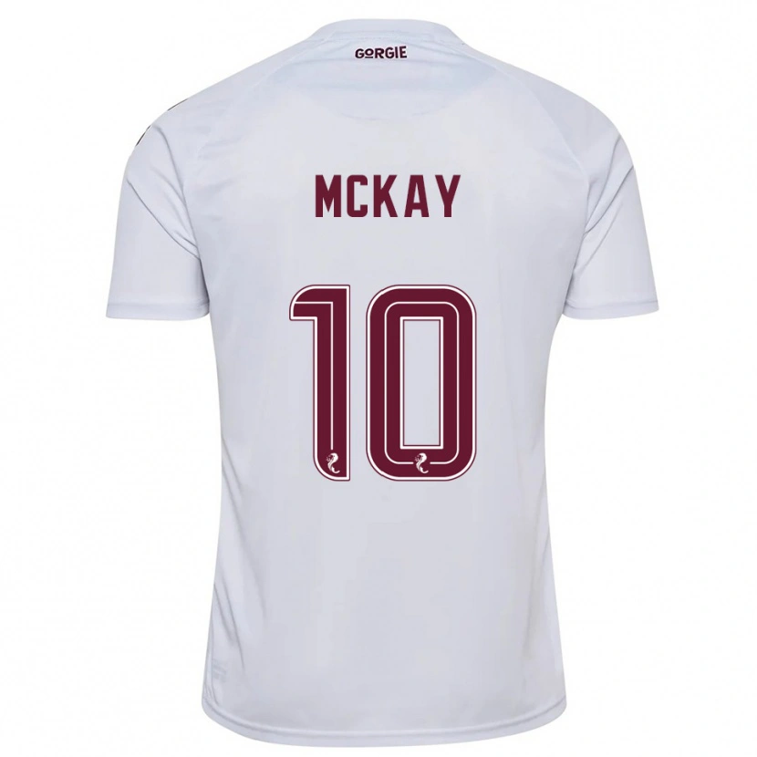 Danxen Dětské Barrie Mckay #10 Bílá Vínová Daleko Hráčské Dresy 2025/26 Dres