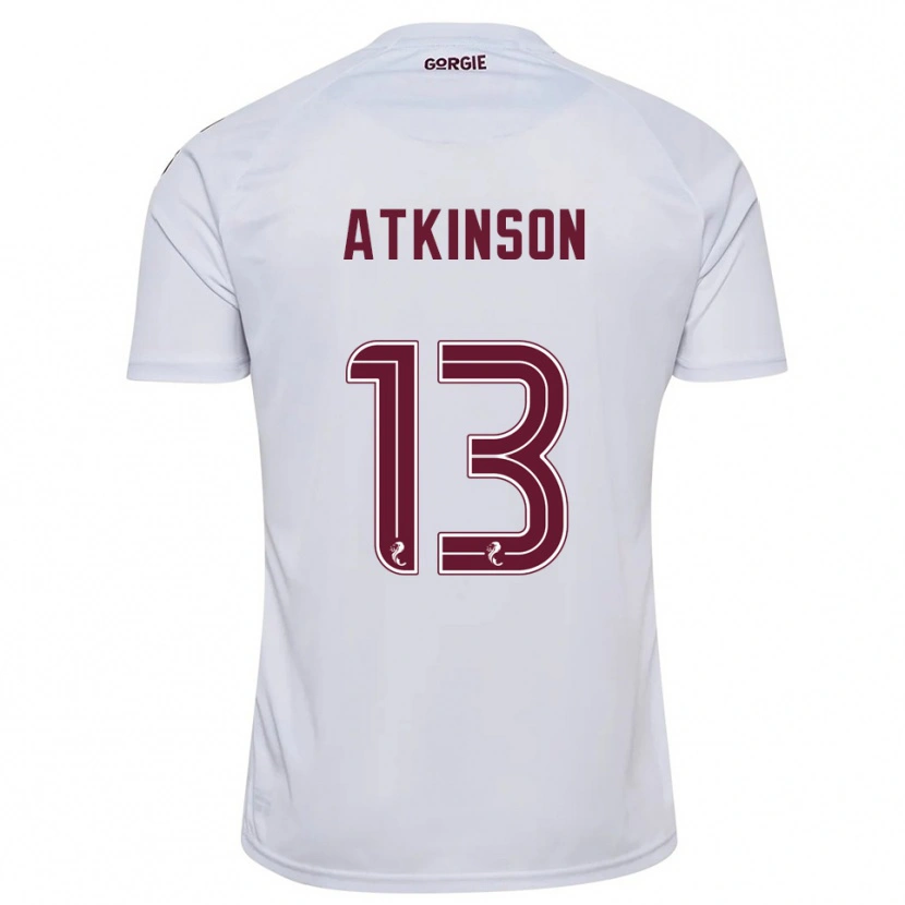 Danxen Dětské Nathaniel Atkinson #13 Bílá Vínová Daleko Hráčské Dresy 2025/26 Dres