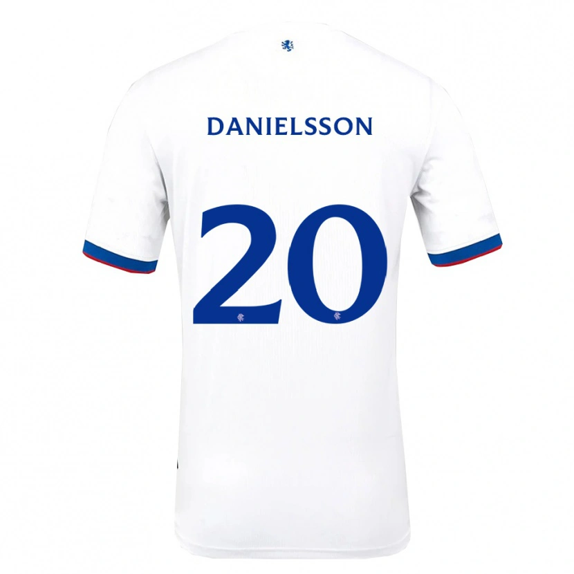 Danxen Dětské Jenny Julia Danielsson #20 Bílá Červená Modrá Daleko Hráčské Dresy 2025/26 Dres