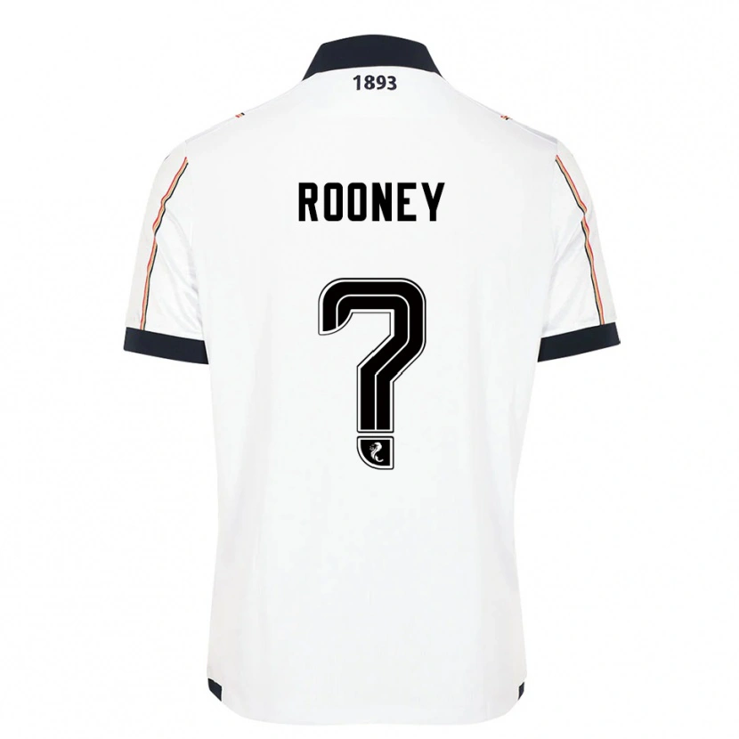 Danxen Dětské Chris Rooney #0 Bílá Námořnická Červená Daleko Hráčské Dresy 2025/26 Dres