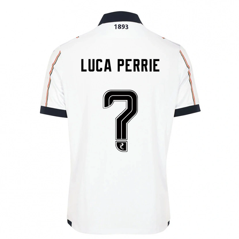 Danxen Dětské Luca Perrie #0 Bílá Námořnická Červená Daleko Hráčské Dresy 2025/26 Dres