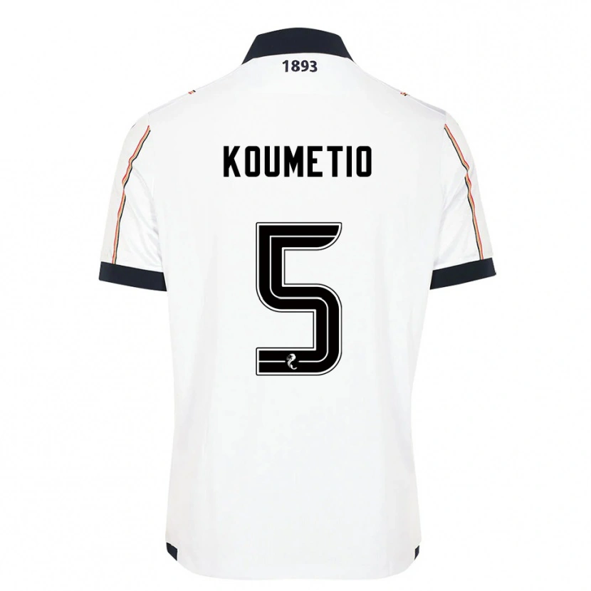 Danxen Dětské Billy Koumetio #5 Bílá Námořnická Červená Daleko Hráčské Dresy 2025/26 Dres