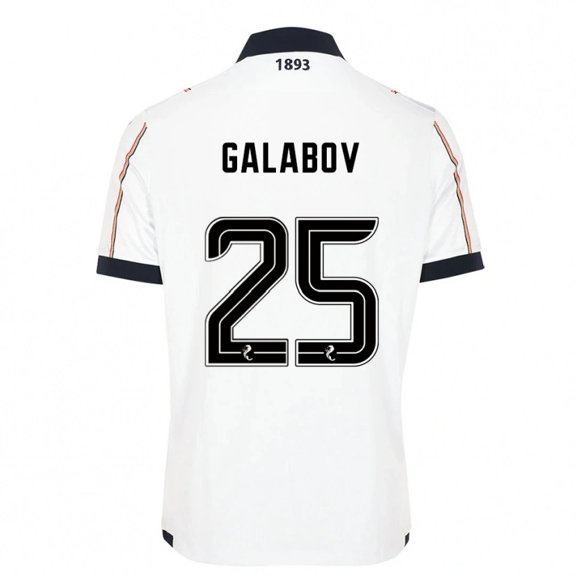 Danxen Dětské Plamen Galabov #25 Bílá Námořnická Červená Daleko Hráčské Dresy 2025/26 Dres